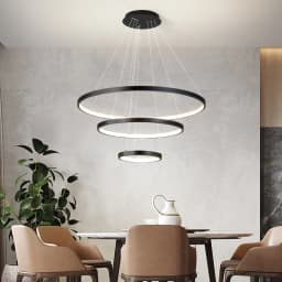 Modern Led Ceiling Chandelier For Villa Living Bedroom Dining Room Wrought Iron Chandelier Home Indoor Lighting Decorative Lamps