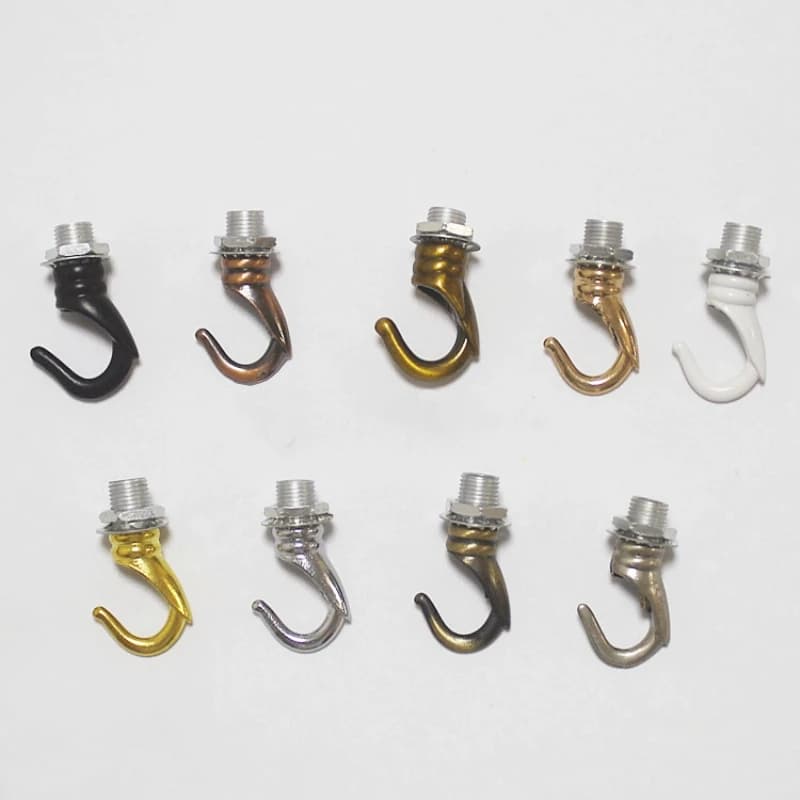 6pcs/lot Load-bearing Hook Opening Hook Lamp Accessories Hook Dining Crane Bar Pendant Lamp M10 Lamp DIY Accessories