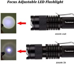 Super Bright LED Mini Flashlights Zoomable 3 Modes Flashlight Waterproof Torch for Camping Hiking Emergency Great Gift