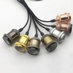 Vintage Retro Edison Lamp E27 Socket Pendant Lights Bulb Socket Screw Base Aluminum Light Industrial Retro Lamp Holder Fitting