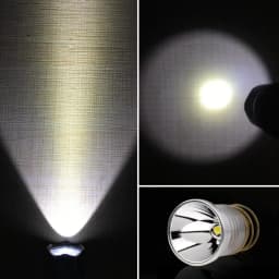3V-8.4V LED Flashlight Bulbs Replacement XPL V6 Smooth Reflector P60 Drop-in Lamp Fit for Surefire 6P C2 D2 G2 Z2 / 501B 502B