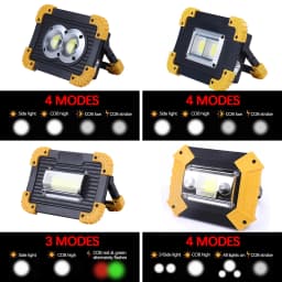 100W COB LED Work Light USB Rechargeable Spotlight Handheld Searchlight Waterproof Emergency Light Camping Light Work Lamp