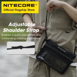 NITECORE SLB01 Waterproof Sling Bag Touch Screen Phone Shoulder Swim Bag 500D PVC 2-in-1 Case For iphone Xiaomi Huawei Men Women