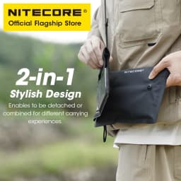 NITECORE SLB01 Waterproof Sling Bag Touch Screen Phone Shoulder Swim Bag 500D PVC 2-in-1 Case For iphone Xiaomi Huawei Men Women
