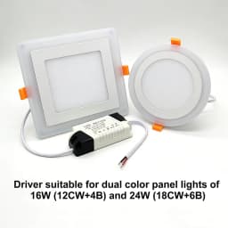 LED Driver 12+4W,18+4,18+6W Transformer for 2 Color Ceiling Dowlights Two Output:DC12-21V,36-62V 300mA 4pin Connector AC110V-265