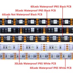 USB LED Strip Light 5 V Volt RGB Waterproof Black PCB 5050 50CM- 5M 5V Led Light USB Tape PC TV Backlight With Remote Controller