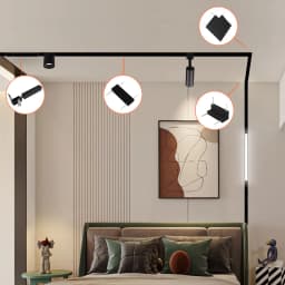 5mm Slim Magnetic Track Light System Black White Ultra Thin Ceiling Surface Mounted Led Rail Lamp Linear Magnet Home Lamps