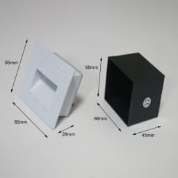 Modern 3W Recessed LED Outdoor Waterproof Wall Lamp Footlight Stair Light Corner Wall Light Aluminum Wall Washer Pathway Sconce