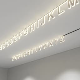 2024 Christmas Decoration 48V Magnetic Track Lights Letter LED Lamp Magnetic Rail Ceiling Indoor Track Lighting Spot Rail