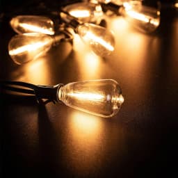 Retro ST38 Plastic LED Bulb E12 110V 220V 1W Dimmable Shatterproof for Garden Waterproof Garland String Light Replacement Bulbs