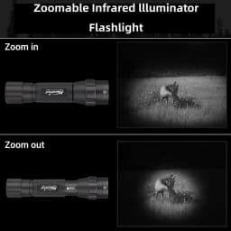IR 850nm&940nm Latest Infrared Chip LED Zoom Night Vision Infrared Fill Light Tactical Hunting Zoom Flashlight IR Lighting Light