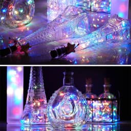 20 LED 10 Packs Wine Bottle Lights Copper Wire Fairy String Light Warm White Bottle Stopper Atmosphere Lamp for Xmas Holiday