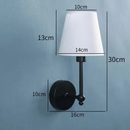 Nordic Simple Wall Lamp for Minimalist Metal Light Bedroom Bedside Lamp Corridor Decor Cloth Cover Wall Sconce Indoor Luminaire