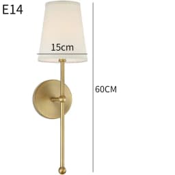 Nordic Simple Wall Lamp for Minimalist Metal Light Bedroom Bedside Lamp Corridor Decor Cloth Cover Wall Sconce Indoor Luminaire