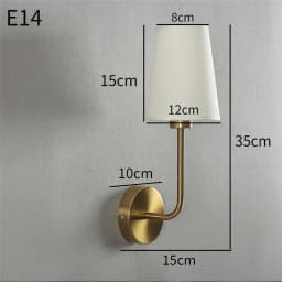 Nordic Simple Wall Lamp for Minimalist Metal Light Bedroom Bedside Lamp Corridor Decor Cloth Cover Wall Sconce Indoor Luminaire