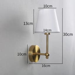 Nordic Simple Wall Lamp for Minimalist Metal Light Bedroom Bedside Lamp Corridor Decor Cloth Cover Wall Sconce Indoor Luminaire
