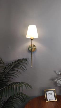 Nordic Simple Wall Lamp for Minimalist Metal Light Bedroom Bedside Lamp Corridor Decor Cloth Cover Wall Sconce Indoor Luminaire