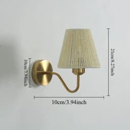 Nordic Simple Wall Lamp for Minimalist Metal Light Bedroom Bedside Lamp Corridor Decor Cloth Cover Wall Sconce Indoor Luminaire