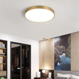 Modern LED Aisle Ceiling Light Lamps For Bedroom Corridor Garage Cloakroom Balcony Indoor Lighting Fixtures Simple Golden Round