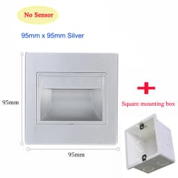 Recessed Ladder Wall Light 1.5W LED Stair&Step Lamp For Staircase Stairway Corridor Foyer Bedside Indoor Nightlight 95x95m