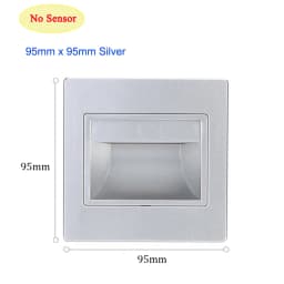 Recessed Ladder Wall Light 1.5W LED Stair&Step Lamp For Staircase Stairway Corridor Foyer Bedside Indoor Nightlight 95x95m