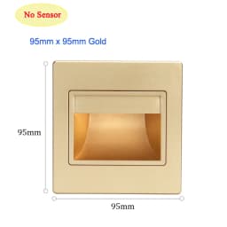 Recessed Ladder Wall Light 1.5W LED Stair&Step Lamp For Staircase Stairway Corridor Foyer Bedside Indoor Nightlight 95x95m