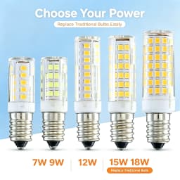 E14 LED Bulb Lamp Mini Corn Bulb Light 7W 9W 12W 15W AC 220V 230V 240V 2835 SMD 360 Beam Angle Replace Halogen Chandelier Lights