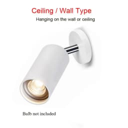 Golden Vintage Industrial Wall Sconce Light GU10 Black White Surface Mounted Rotatable Ceiling Track Bedroom Store Aisle Fixture