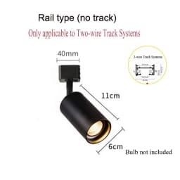 Golden Vintage Industrial Wall Sconce Light GU10 Black White Surface Mounted Rotatable Ceiling Track Bedroom Store Aisle Fixture