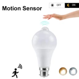 B22 Motion Sensor LED Bulb Light 12/15/18/22W White Warm Light Automatic Switch Light Bulb For Bedroom Corridor Aisle Stair
