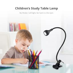 LED Clip Light with Switch, USB LED Light for Reading Study Book Lights Lampara De Escritorio Table Lamp Desk Decor