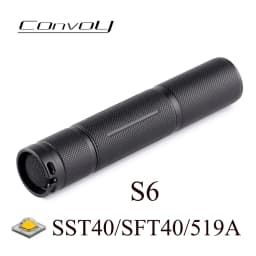 Convoy S6 Flashlight SST40 519A SFT40 Linterna Led 18650 Torch Camping Fishing Lamp Latarka High Powerful Tactical Lanterna