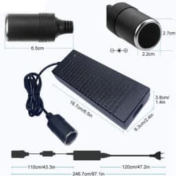 Car Power Adapter AC to DC Converter 110V/ 240V to 12V 15A 180w Power Supply Adapter Cigarette lighter with EU plug 10A 8A 6A 5A