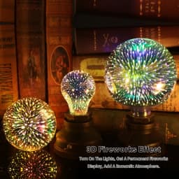 3D Decoration LED Bulb E27 6W 110V 220V Vintage Edison Light Bulb Star Lamp Holiday Night Light Novelty Christmas Tree