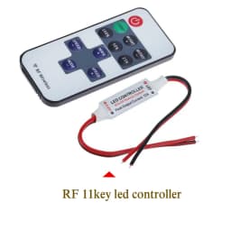 DC 12V-24V Mini 3 Keys 11ey RF Single Color LED Controller Brightness Dimmer for led 3528 5050 LED strip light