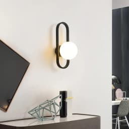 Modern Minimalist LED Wall LampS Bedroom Bedside LED E27 Wall Sconce Lamp Staircase Living Room Background Wall Glass Wall Light
