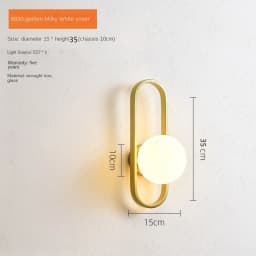 Modern Minimalist LED Wall LampS Bedroom Bedside LED E27 Wall Sconce Lamp Staircase Living Room Background Wall Glass Wall Light