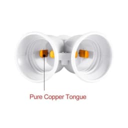 LED E27 Base Light Holder High Quality E27 to 2-E27 Splitter Lamp Bulb Socket Adapter lamp holder E27 socket for lighting bulb