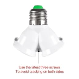 LED E27 Base Light Holder High Quality E27 to 2-E27 Splitter Lamp Bulb Socket Adapter lamp holder E27 socket for lighting bulb