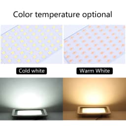 LED Flood Light 100W 50W 30W 20W 10W AC 220V Outdoor IP68 Waterproof Reflector Spotlight Street Light Wall Lamp Garden Lighting