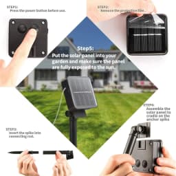 Solar String Lights Outdoor 8 Modes Waterproof Crystal Ball Solar Powered Fairy String Light Globe Lamp For Garden Patio Party