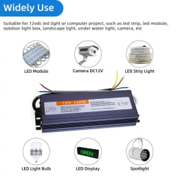 DC 12V 24V 50W Power Supply AC 220V IP67 Waterproof Transformers LED Driver 1A 3A 5A 10A 25A 12W 36W 50W 60W 100W 200W 300W 400W