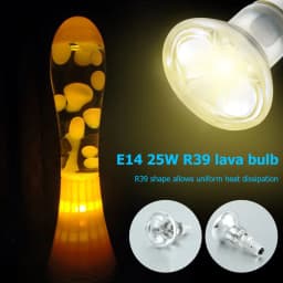 30W Lava Lamp Bulbs Reflector Type Bulbs R39 E14 Base Lava Lamp Bulb for Lava Lamps 220-240V Glitter Lamps for Cabinet Bedroom