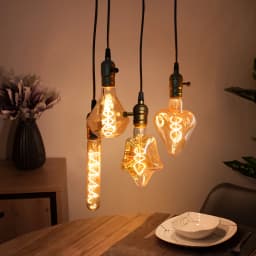 Retro Vintage E27 LED Filament Light Bulb 220V 3W ST64 A60 G80 G95 G125 T185 Edison LED Lamp For Home Glass Decor Spiral Diode