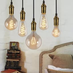Retro Vintage E27 LED Filament Light Bulb 220V 3W ST64 A60 G80 G95 G125 T185 Edison LED Lamp For Home Glass Decor Spiral Diode