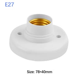 1-10PCS E27 Screw Cap Socket White Ceiling Light Lamp Bulb Fixing Base Stand Light Bulb Holder Spiral LED Bulb Base