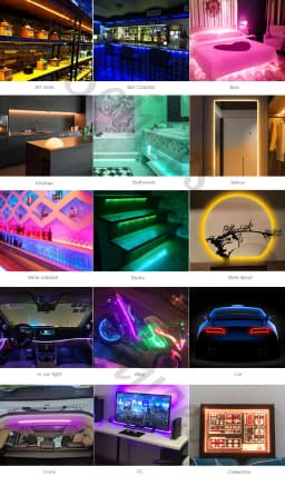 4mm COB LED Strip Lights 12V 24V 480leds/m Multicolor For Car FOB Home Decoration Linear Lighting Red Blue Flexible Ribbon