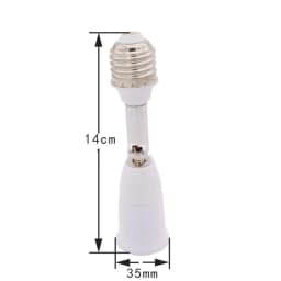 Flexible Position Holder Extender for E27 Socket Adjustable E27 to E27 Base Converter for Screw Bulb Extension Adapter