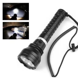 NEW High Power LED Diving Flashlight XHP190 Professional Underwater Lantern 18650 Battery IPX8 Waterproof Lamp With Hand Rope