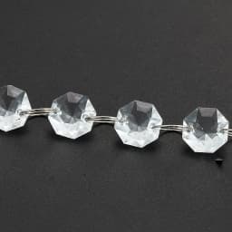 14mm 10PCS 3D Crystal Octagon Beads Chandelier Replacements Parts Hanging Pendant Prism Suncatcher Loose Bead DIY Jewelry Making